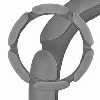 Оплетка SKYWAY Sponge classic 6 подушечек M (370-390мм) Серая замша